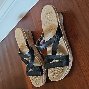 Crocs platform sandals